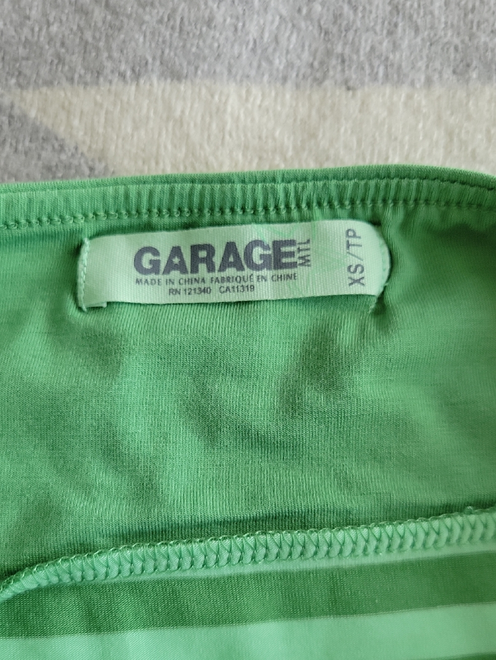 Garage Y2K Strapless Stripe Top - Picture 4 of 5